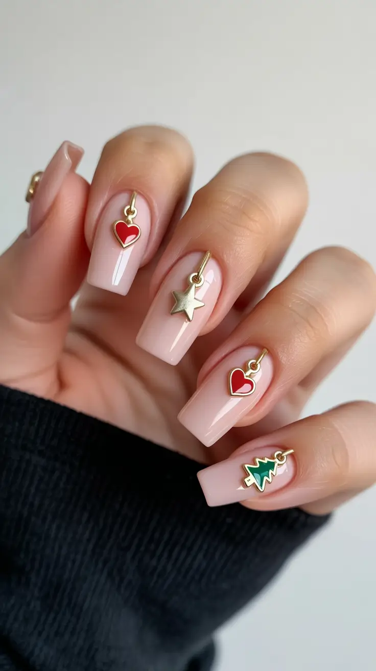 Winter Nail Art Inspo 2025-2026 Festive Charms