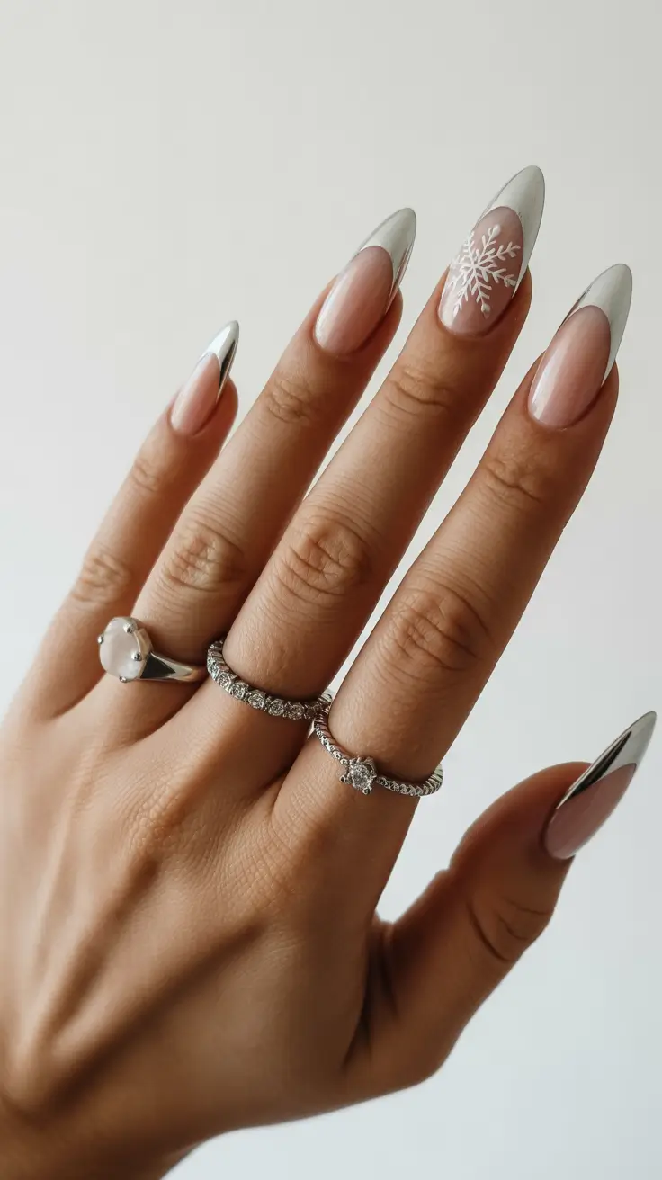winter-nails-acrylic-design-and-color-2025-2026-Silver-Frost-French