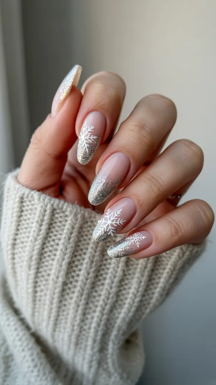 winter-nails-acrylic-design-and-color-2025-2026-Golden-Icy-Glimmer