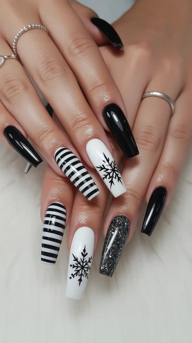 winter-nails-acrylic-design-and-color-2025-2026-Monochrome-Winter-Drama