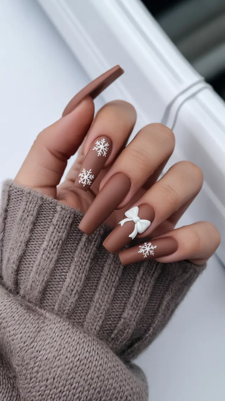 winter-nails-acrylic-design-and-color-2025-2026-Mocha-Velvet-Snow