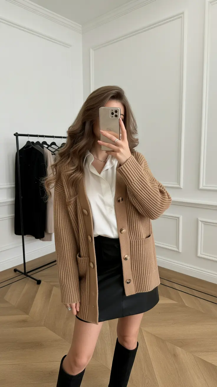 december outfits for women Soft Neutrals and Classic Comfort