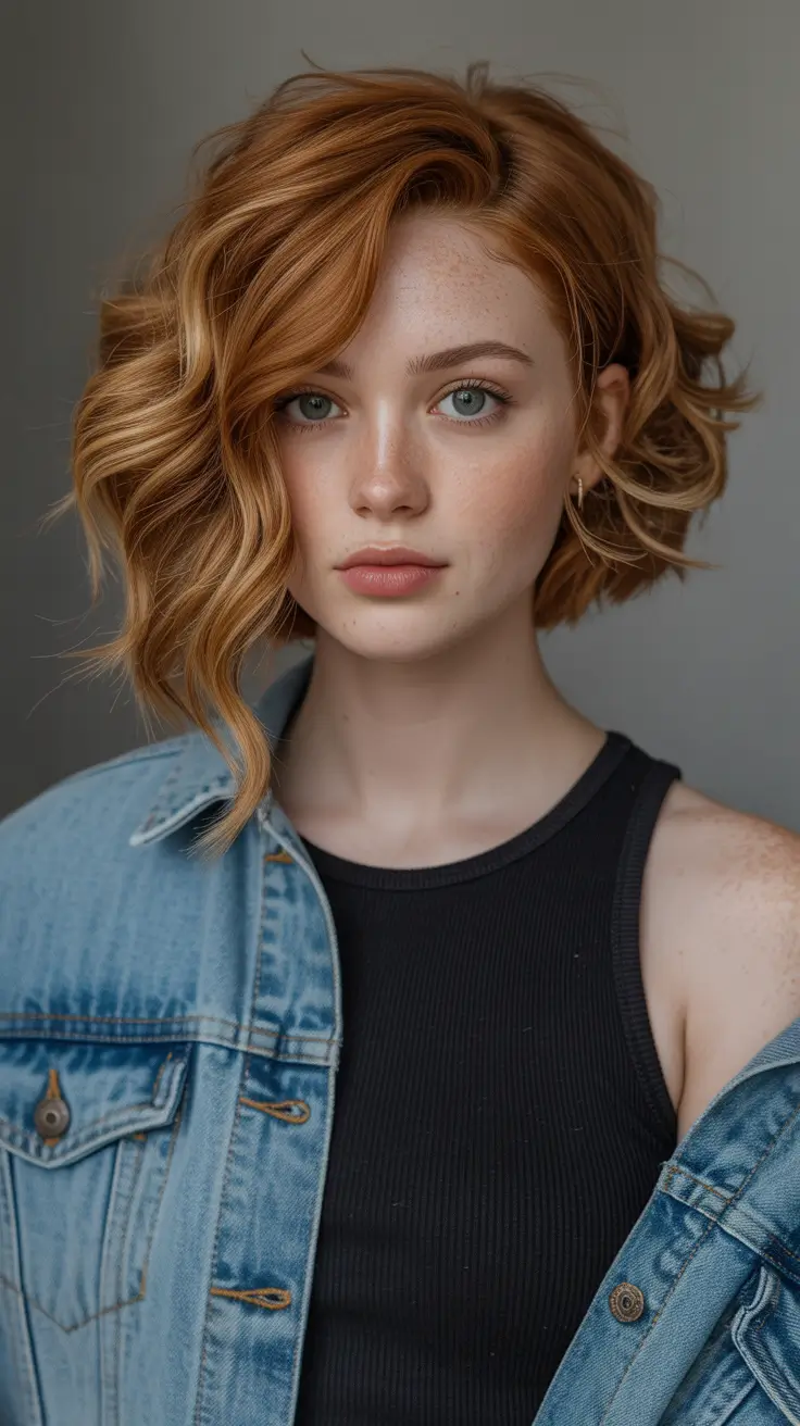 auburn hair color 2026 guide Short Copper Tousle