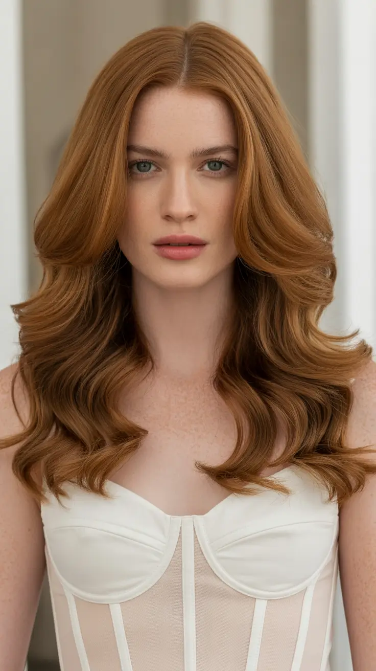 auburn hair color 2026 guide Balanced Caramel Auburn