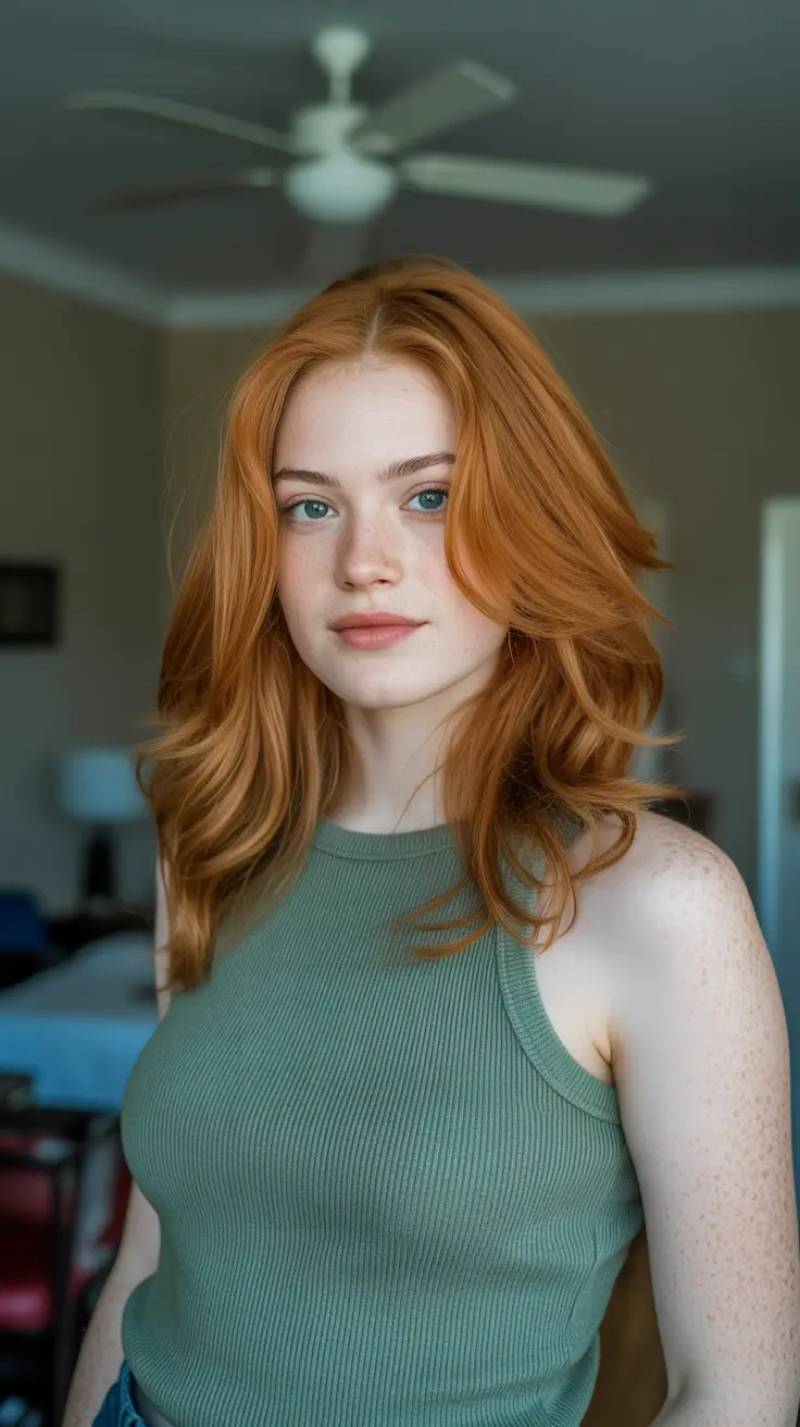 auburn hair color 2026 guide Soft Natural Auburn Layers