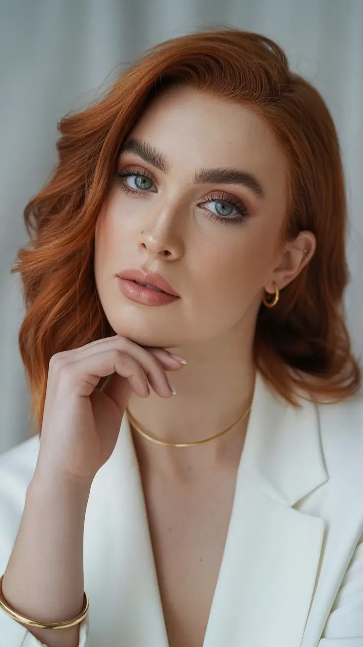 auburn hair color 2026 guide Chic Copper Bob