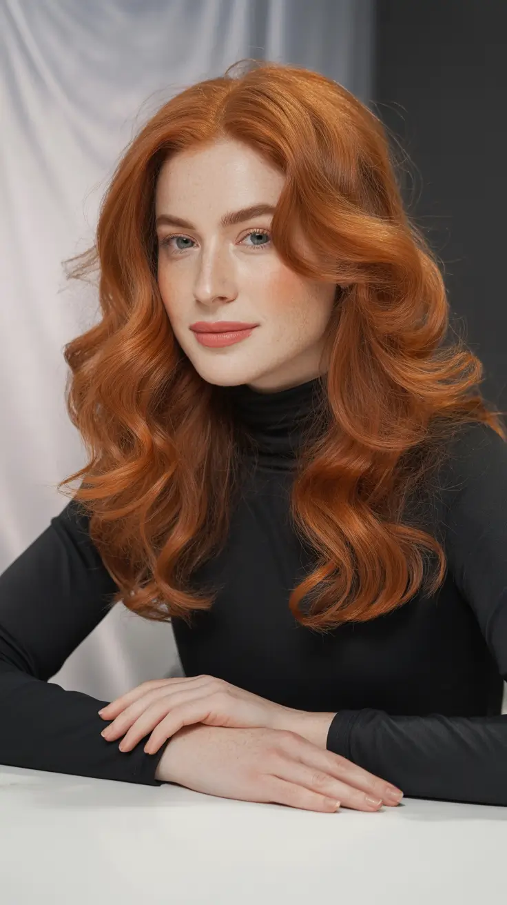 auburn hair color 2026 guide Velvet Auburn Glamour