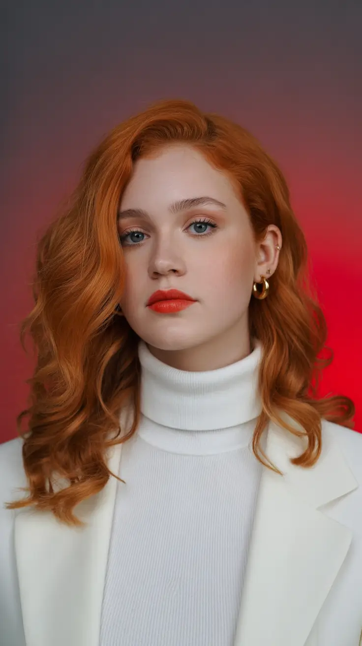 auburn hair color 2026 guide Fiery Copper Chic