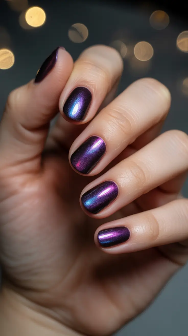 Best Acrylic Nails Christmas 2025 Midnight Velvet