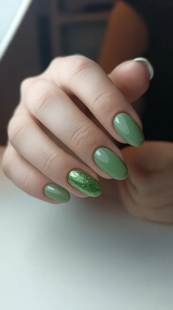 Best Acrylic Nails Christmas 2025 Minty Green Frost