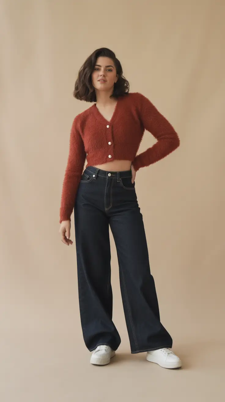 Best capsule wardrobe outfits 2026 Rust Tones & Denim Dreams