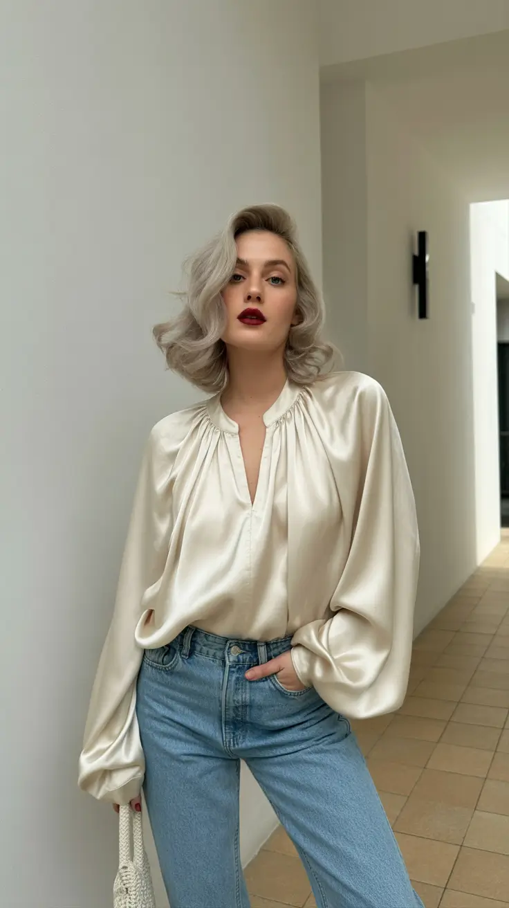 Best everyday outfits 2026 Silk Glow and Denim Ease