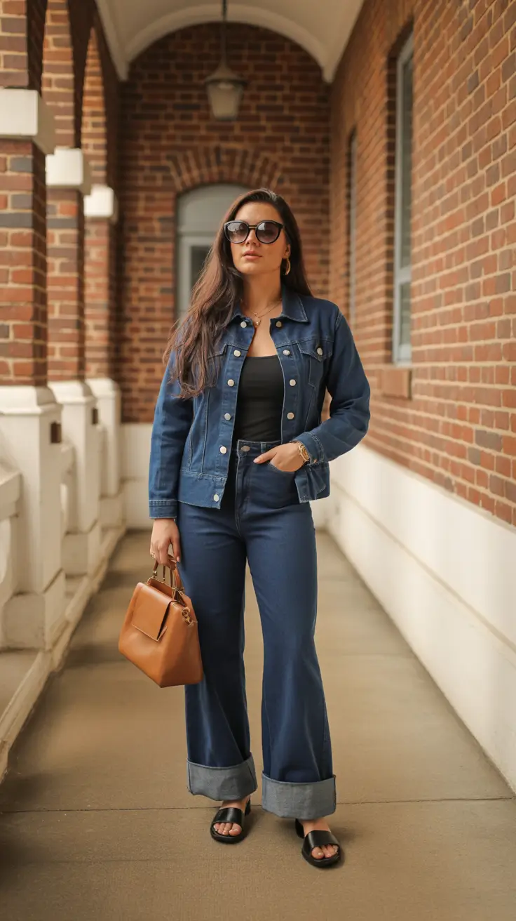 Best everyday outfits 2026 Denim-on-Denim Revival