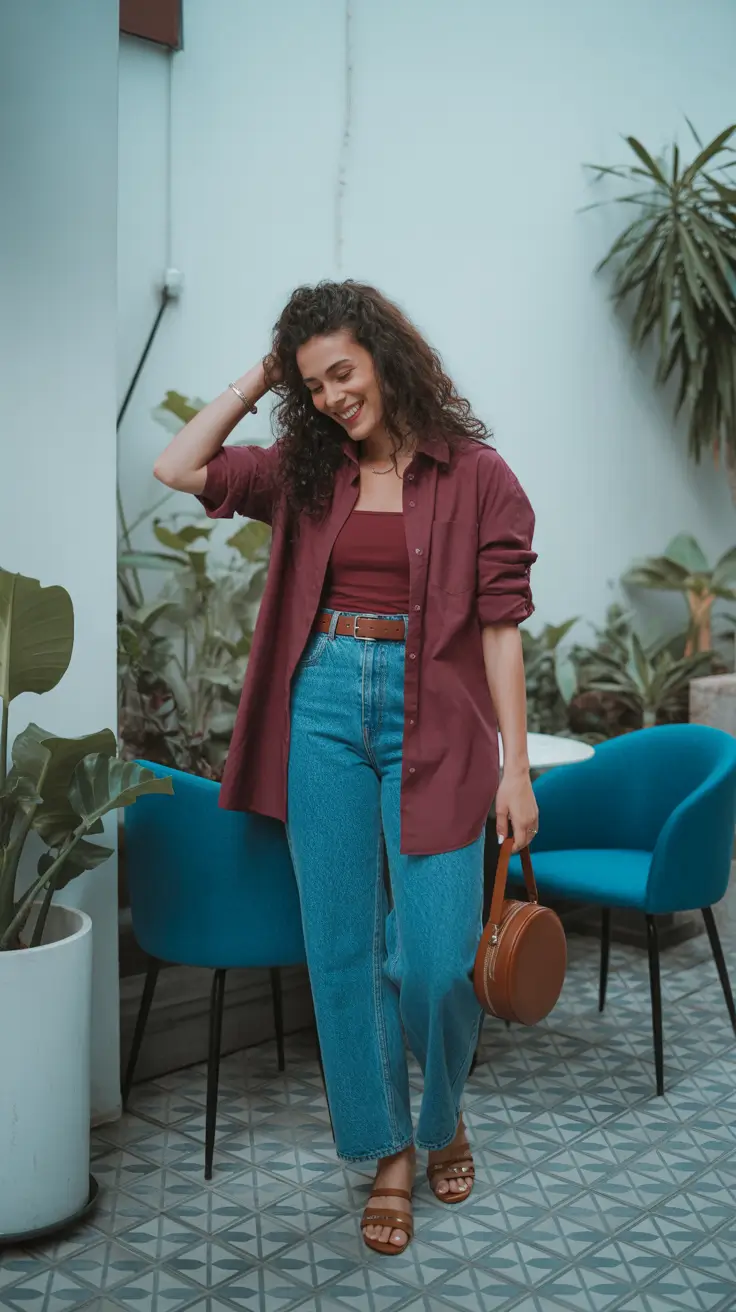 Best everyday outfits 2026 Burgundy Layers and Everyday Joy