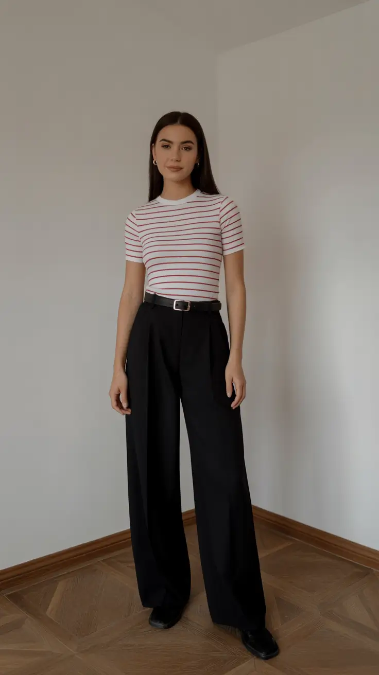 Best everyday outfits 2026 Stripes and Structured Simplicity