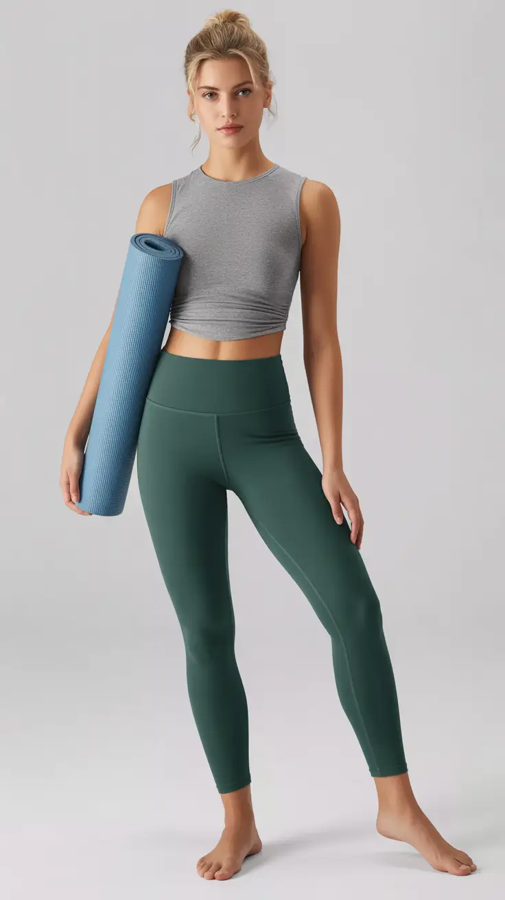 Best gym outfits 2026 Deep Green Studio Serenity
