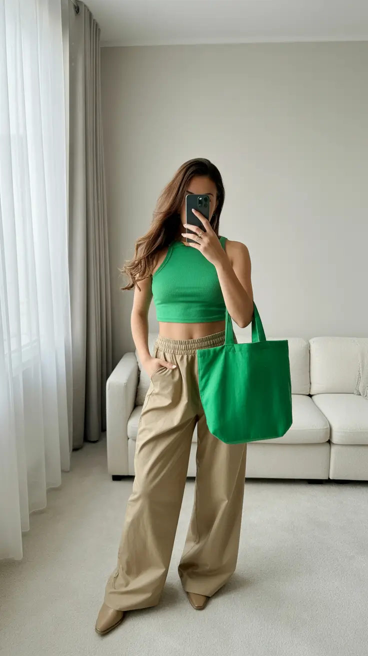 outfits for women over 40 summer Green Energy Revival