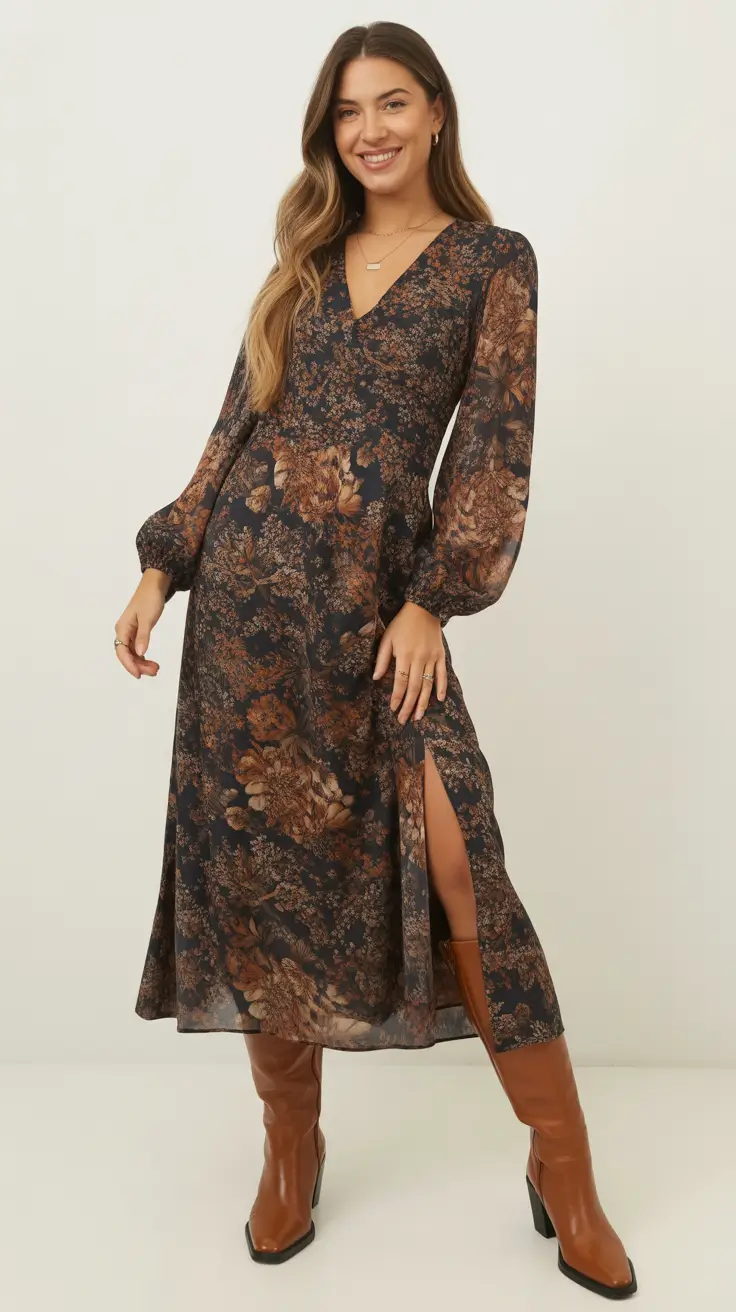 outfits for women over 40 fall 2026 Romantic Fall Florals