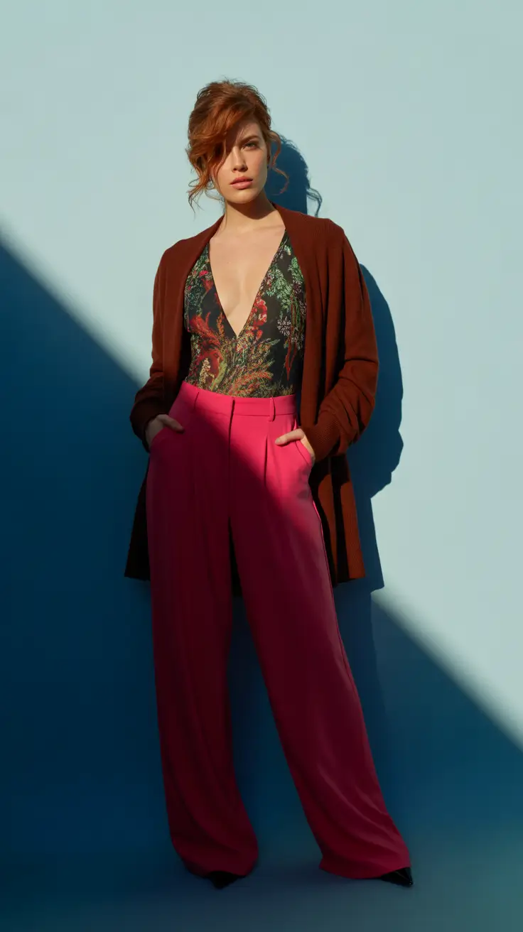 outfits for women over 40 classy Bold Elegance in Color