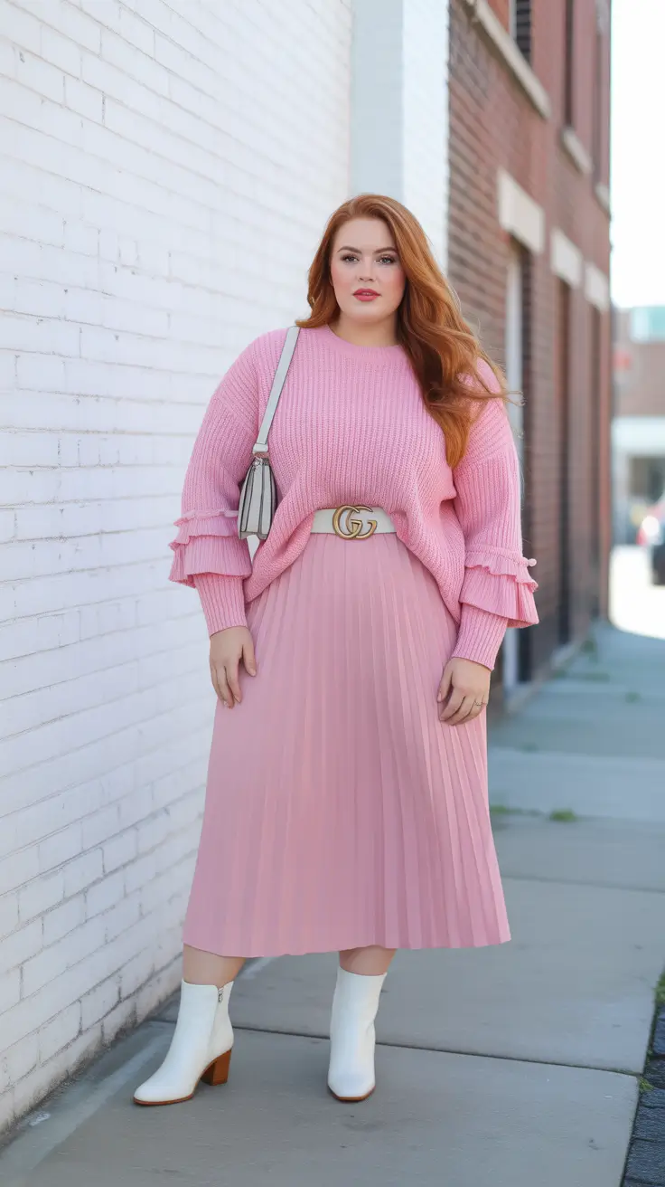 plus size outfits 2026 Bubblegum Chic Street Style