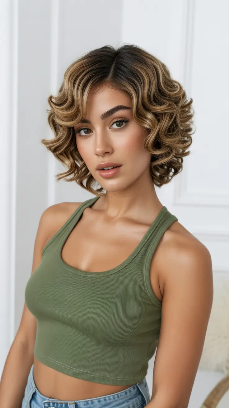 brown hair colors 2026 Copper Mocha Bob