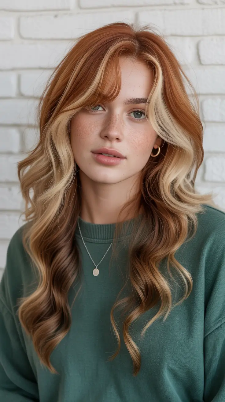 calico hair color 2026 Warm Honey-Red Dimension