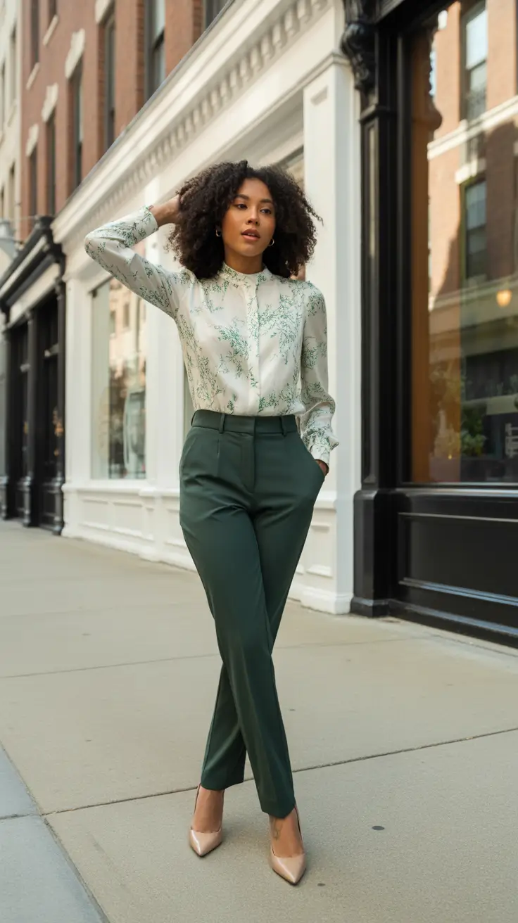 business casual outfits women Botanical Calm