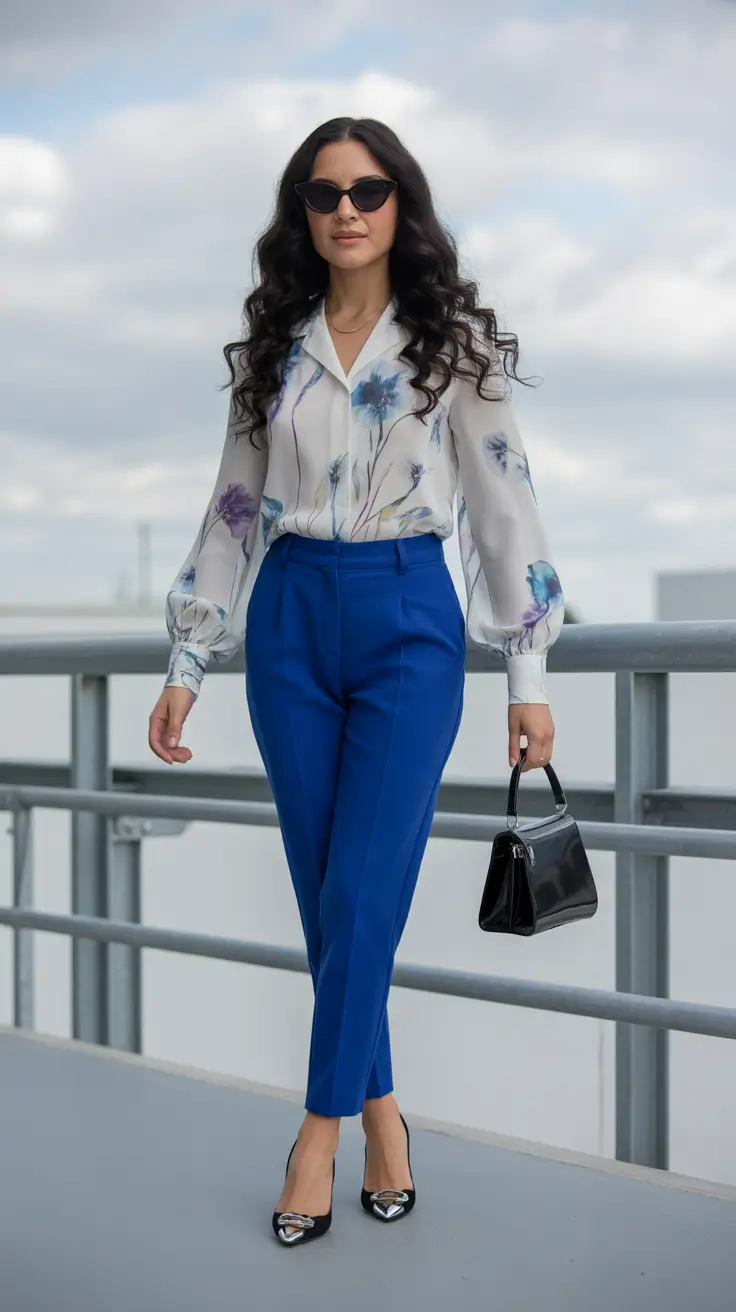 business casual outfits women Elegant Bloom Power