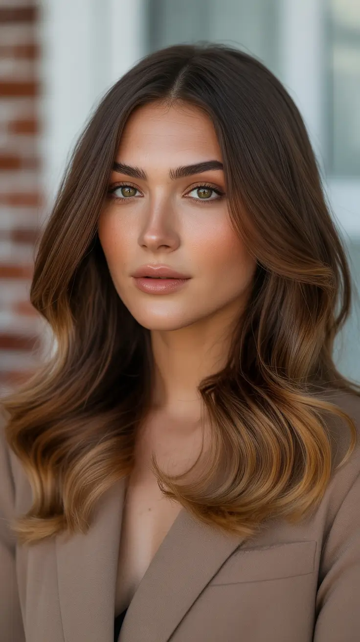 chocolate brown hair colors Warm Mocha Elegance