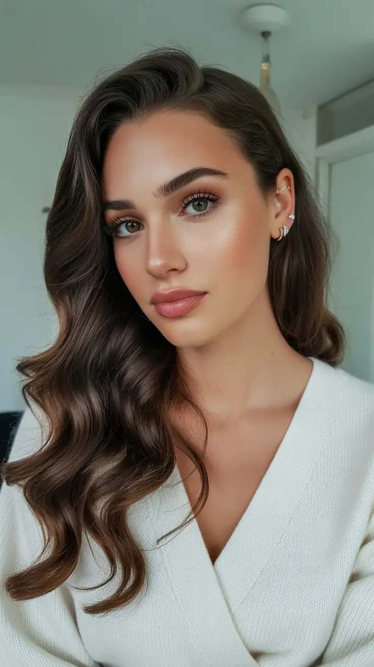 chocolate brown hair colors Cocoa Glow Waves