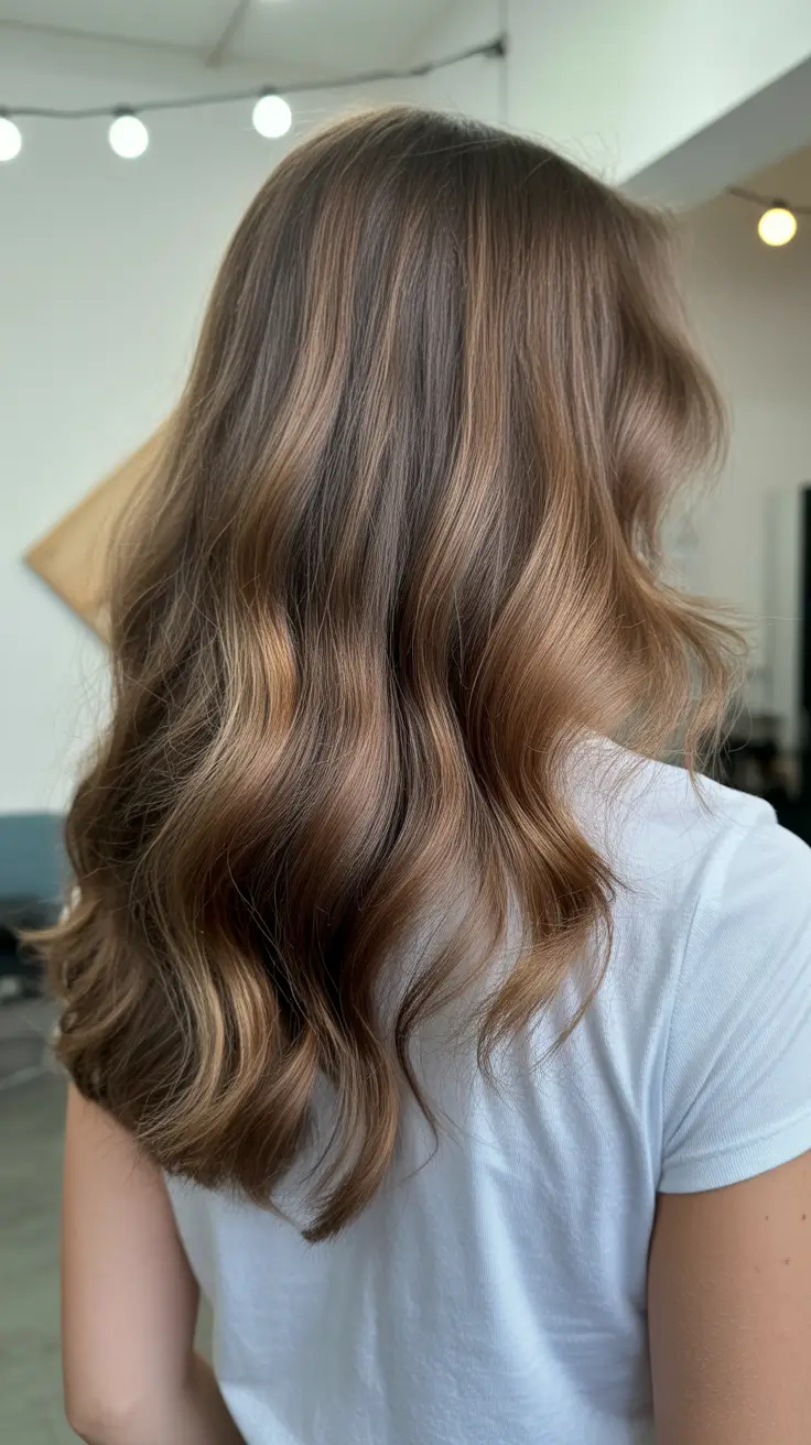 Christmas Holiday Hairstyles for Party 2025 Warm Caramel Waves