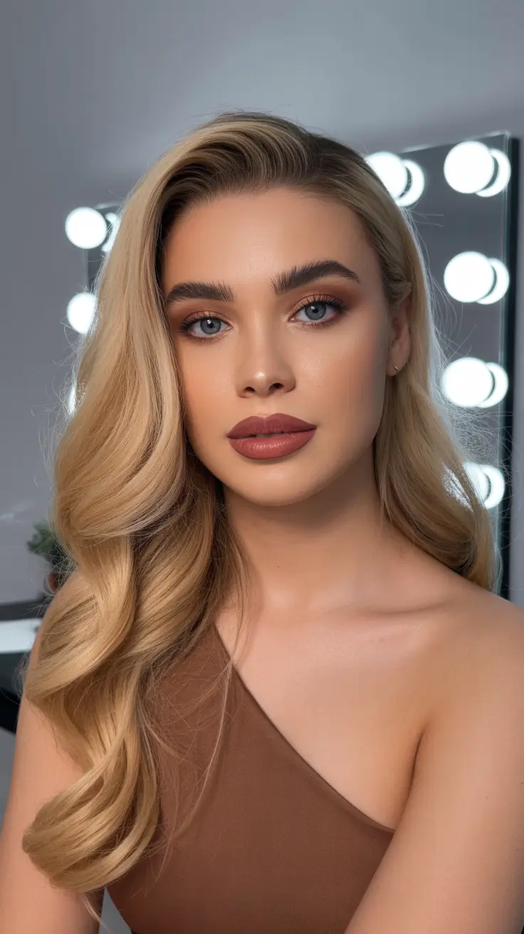 Christmas Holiday Hairstyles for Party 2025 Classic Hollywood Waves