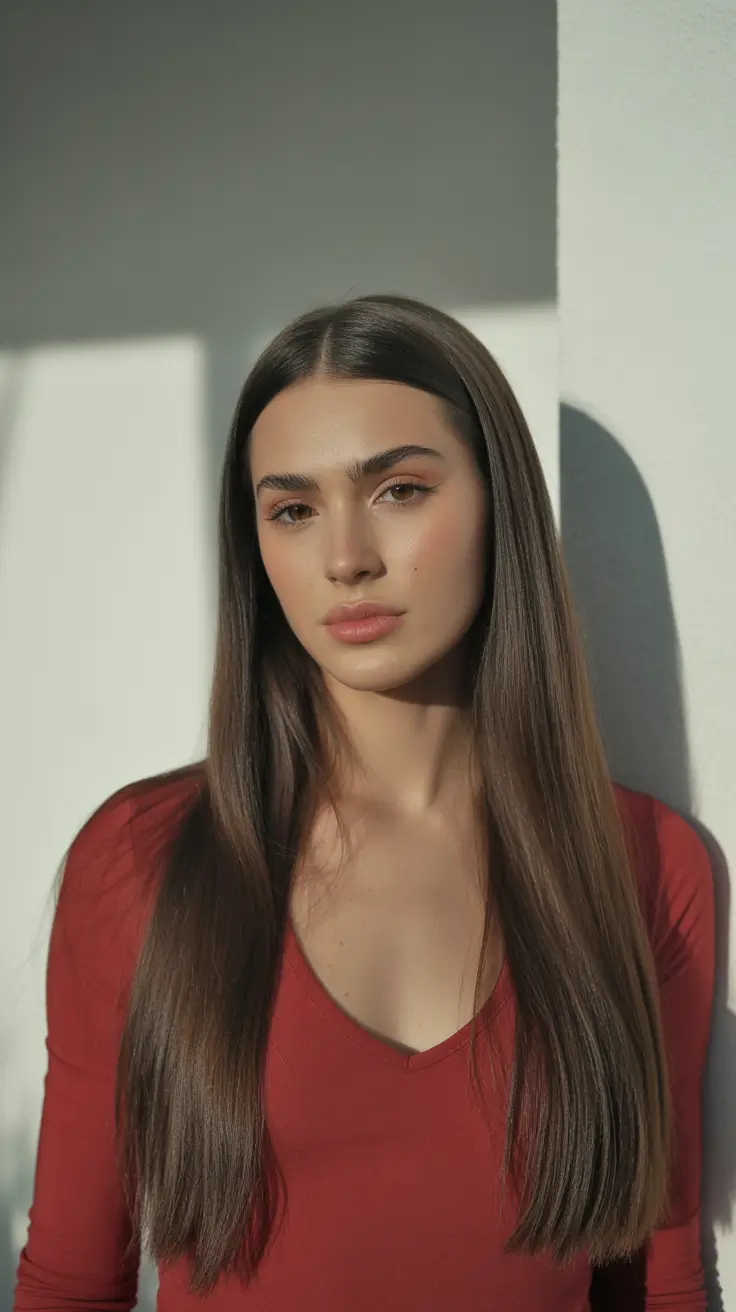 Dark brown hair color 2026 Silky Espresso Minimalism