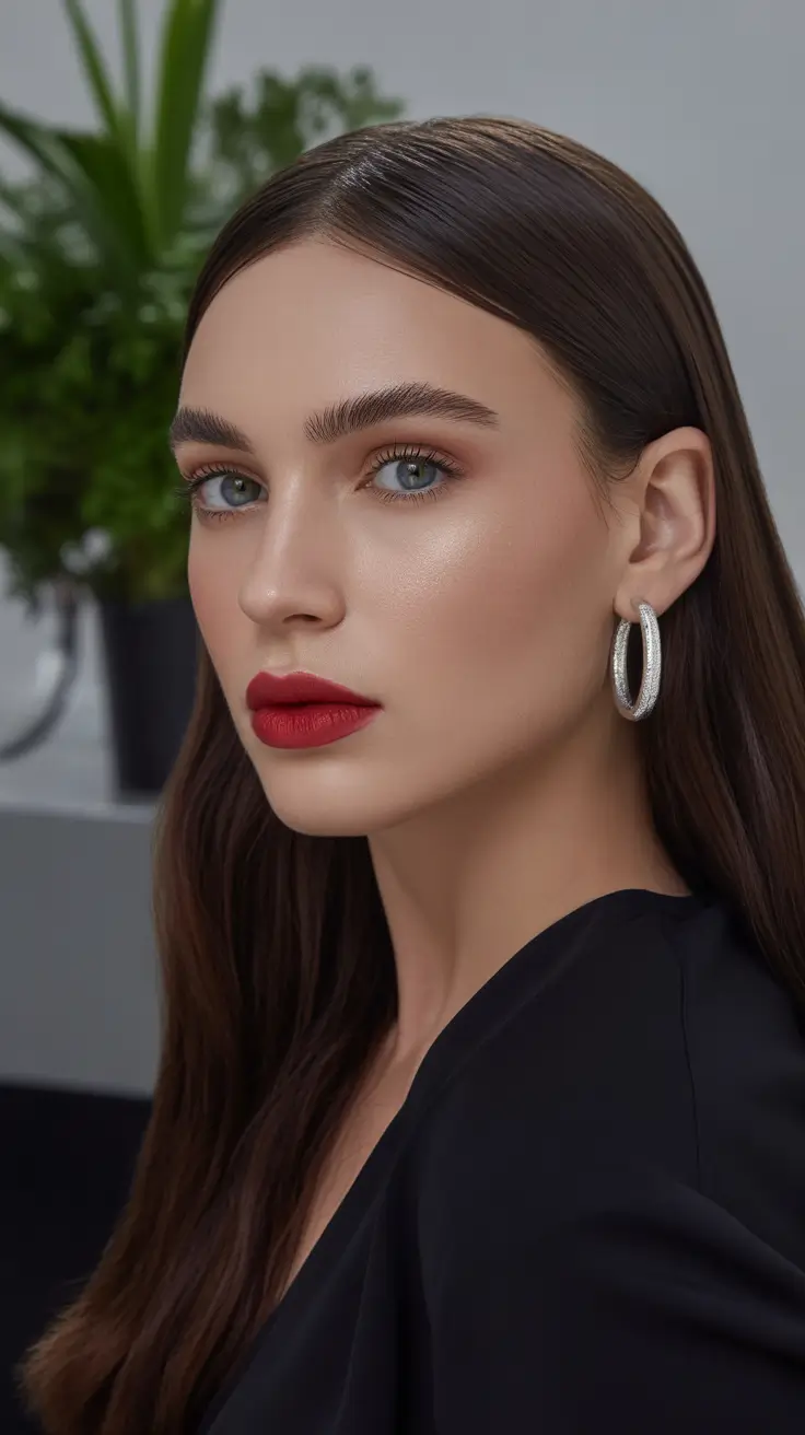 Dark brown hair color 2026 Midnight Luxe Finish