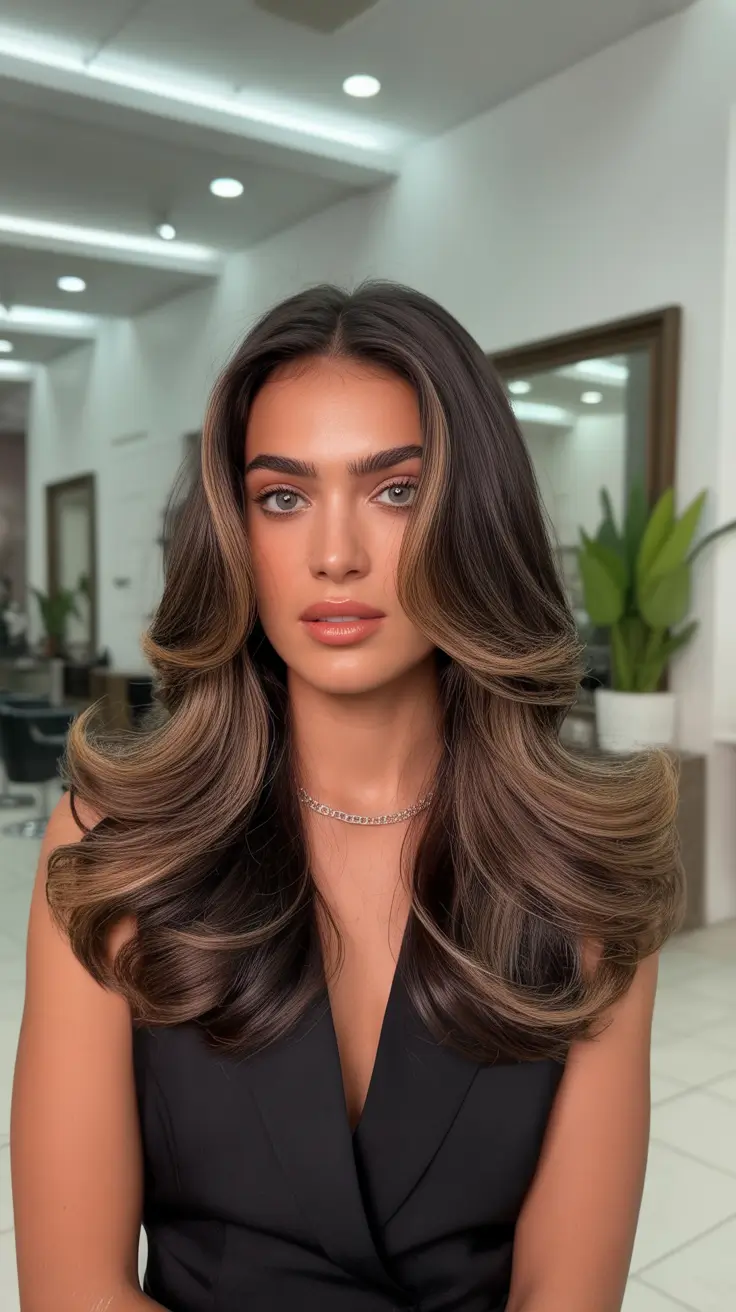 Dark brown hair color 2026 Mocha Blonde Dimension