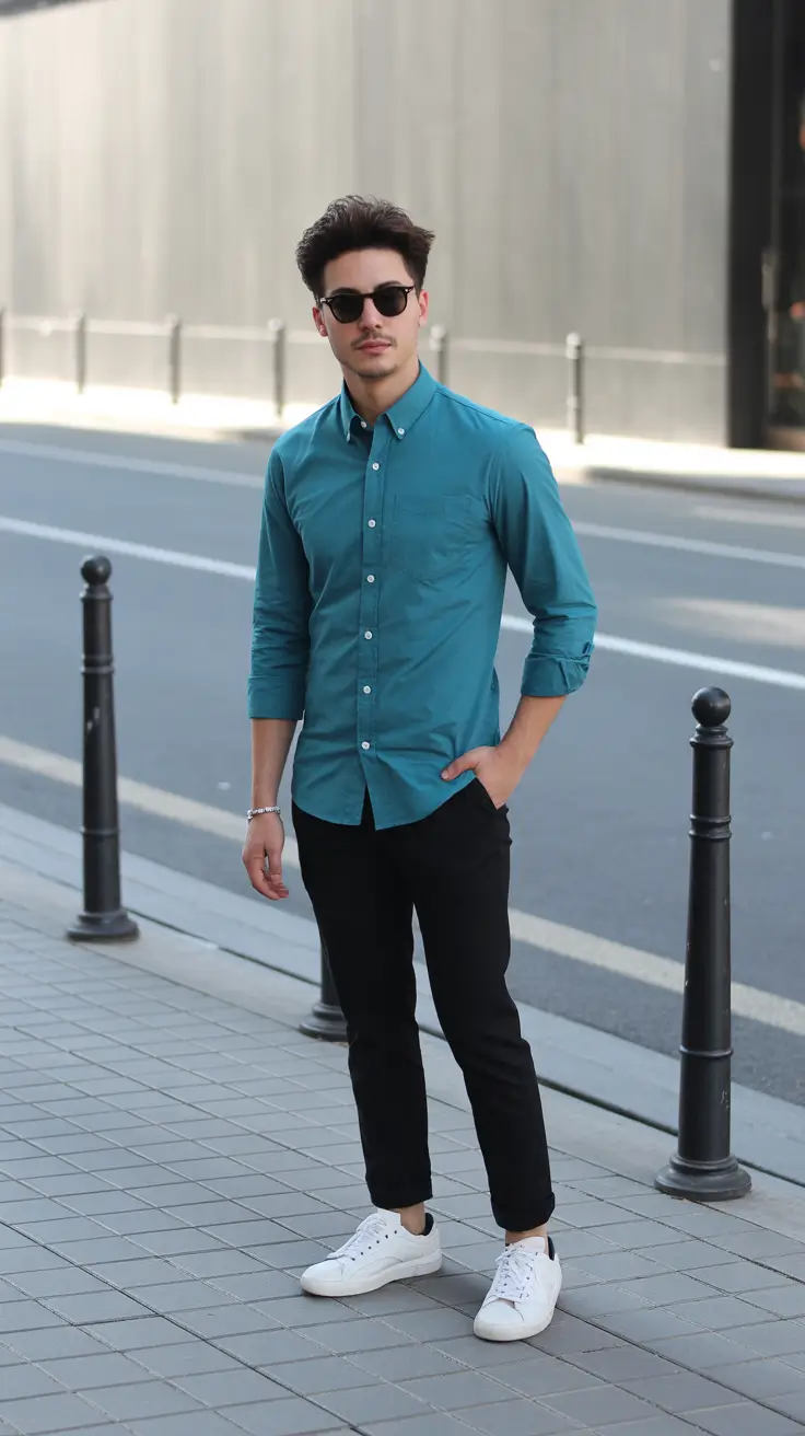 Formal outfits for men 2026 Teal Confidence for Modern Classics