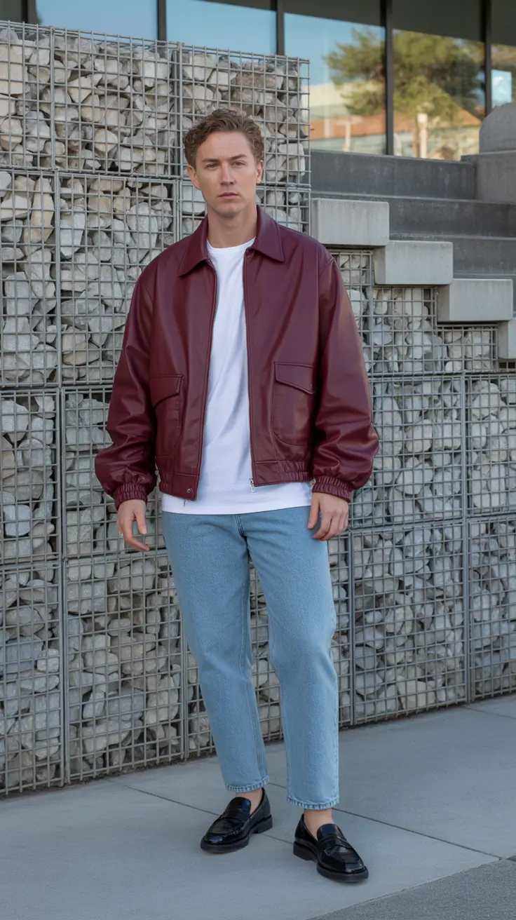 Formal outfits for men 2026 Retro Maroon Revival