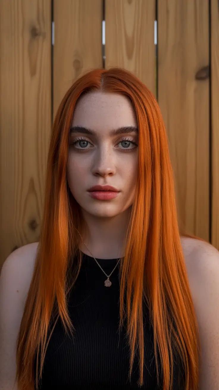 ginger hair color 2026 Straight Fire Orange