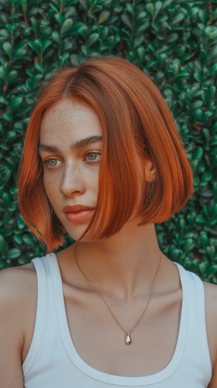 ginger hair color 2026 Classic Ginger Bob