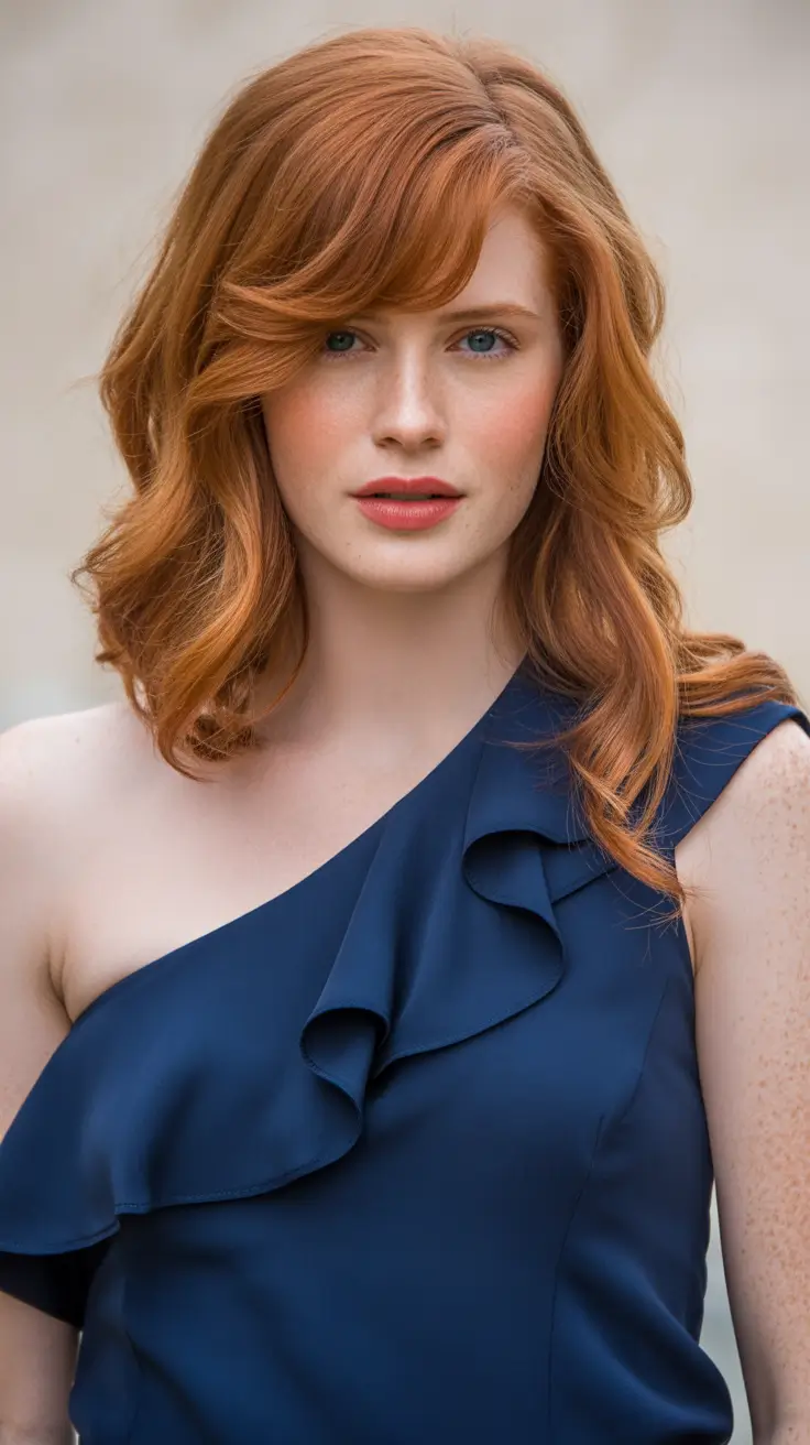 ginger hair color 2026 Classic Auburn Elegance