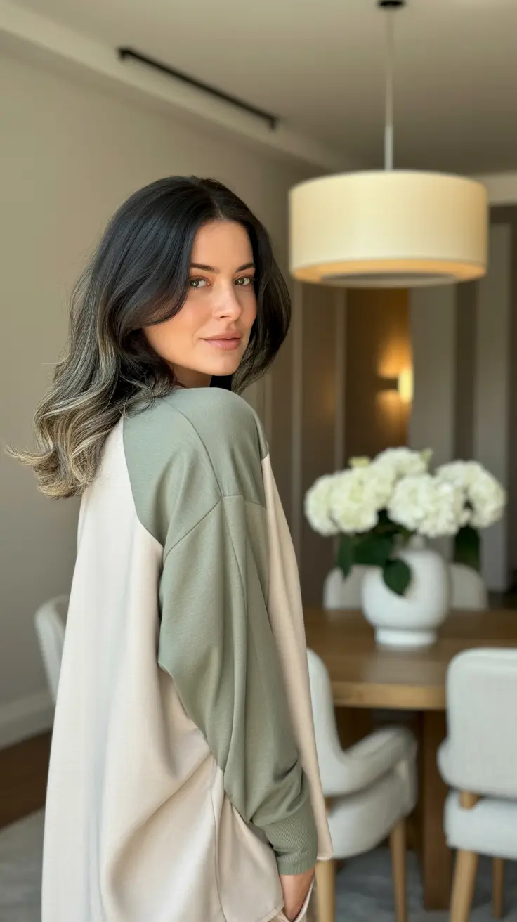 hair color ideas for dark hair Soft Ash Fade