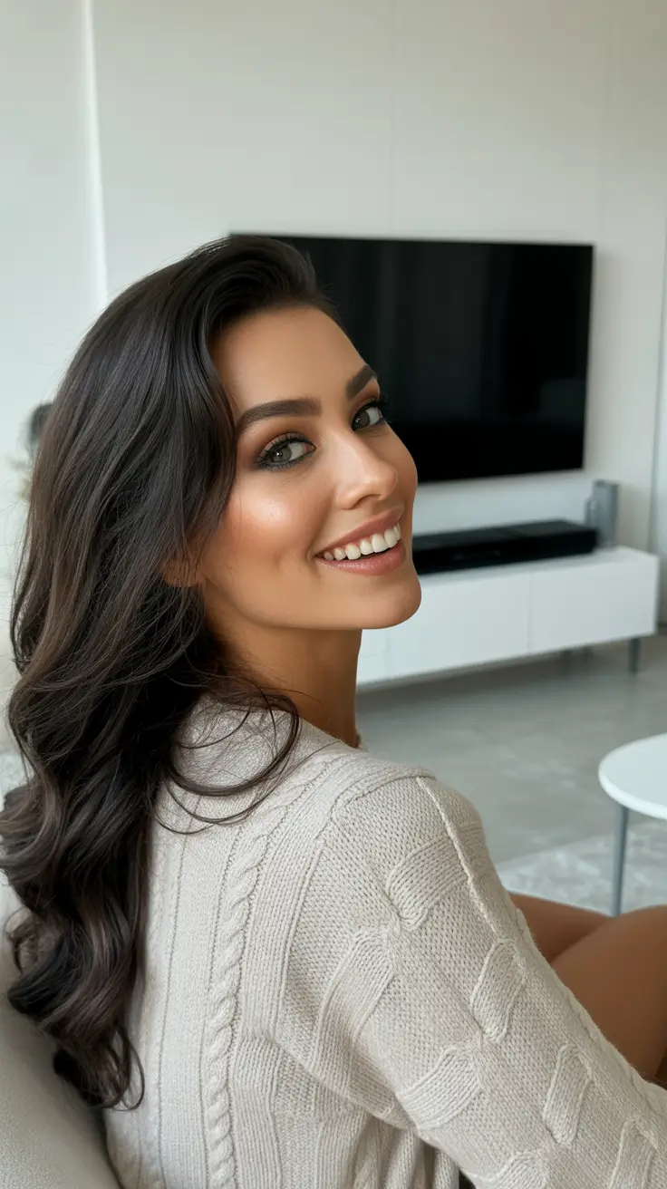 hair color ideas for dark brown hair Espresso Velvet Waves