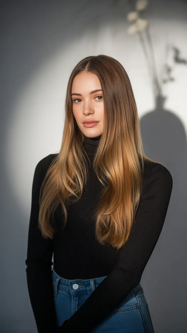 hair color ideas brown Golden Hour Balayage