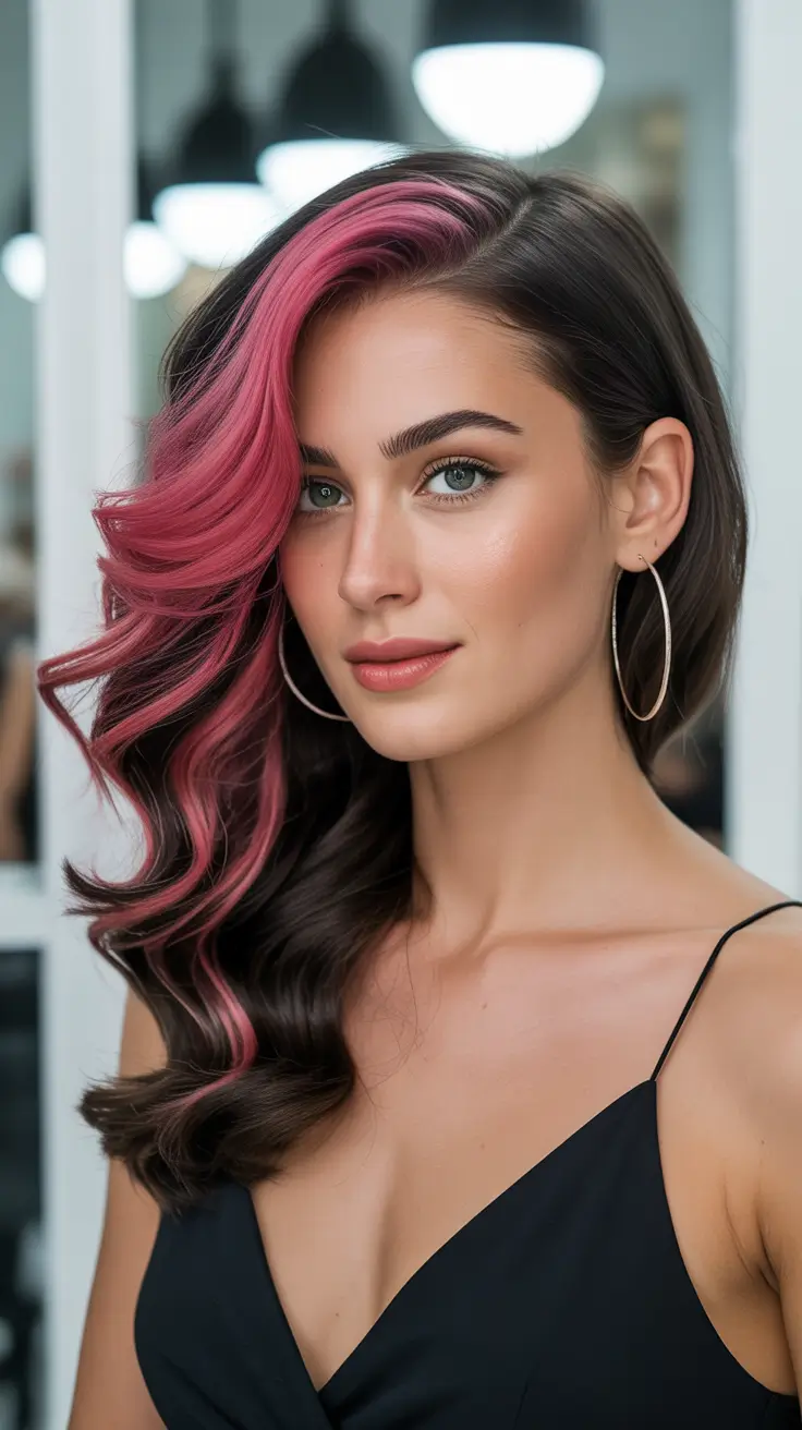 hair color ideas for dark hair Rosy Chocolate Drama