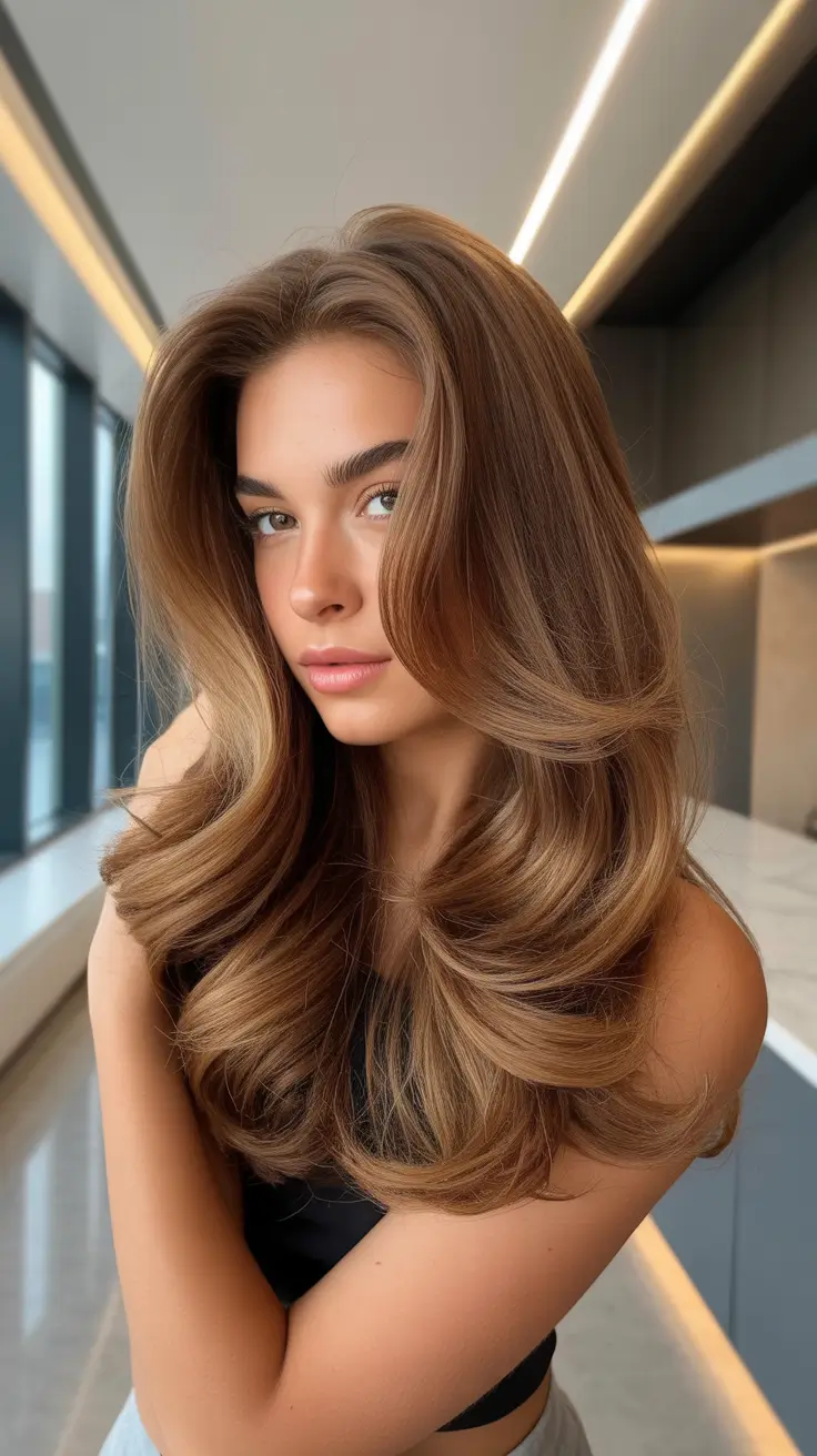 honey brown hair color 2026 Molten Toffee Luxe