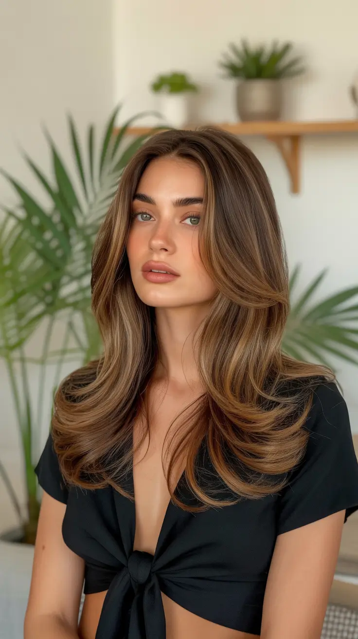 honey brown hair color 2026 Layered Honey Flow