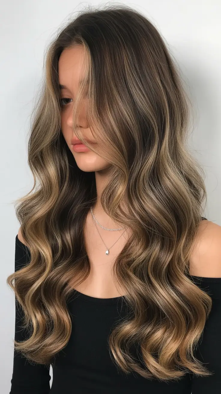 honey brown hair color 2026 Soft Contrast Waves