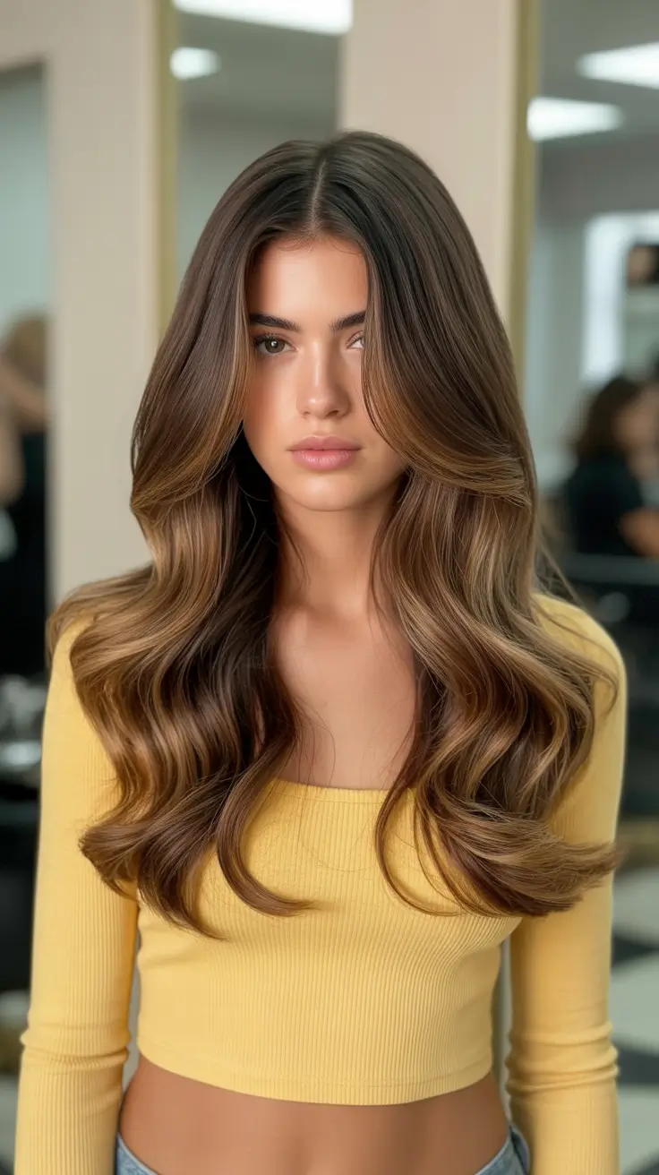 honey brown hair color 2026 Warm Luxe Volume