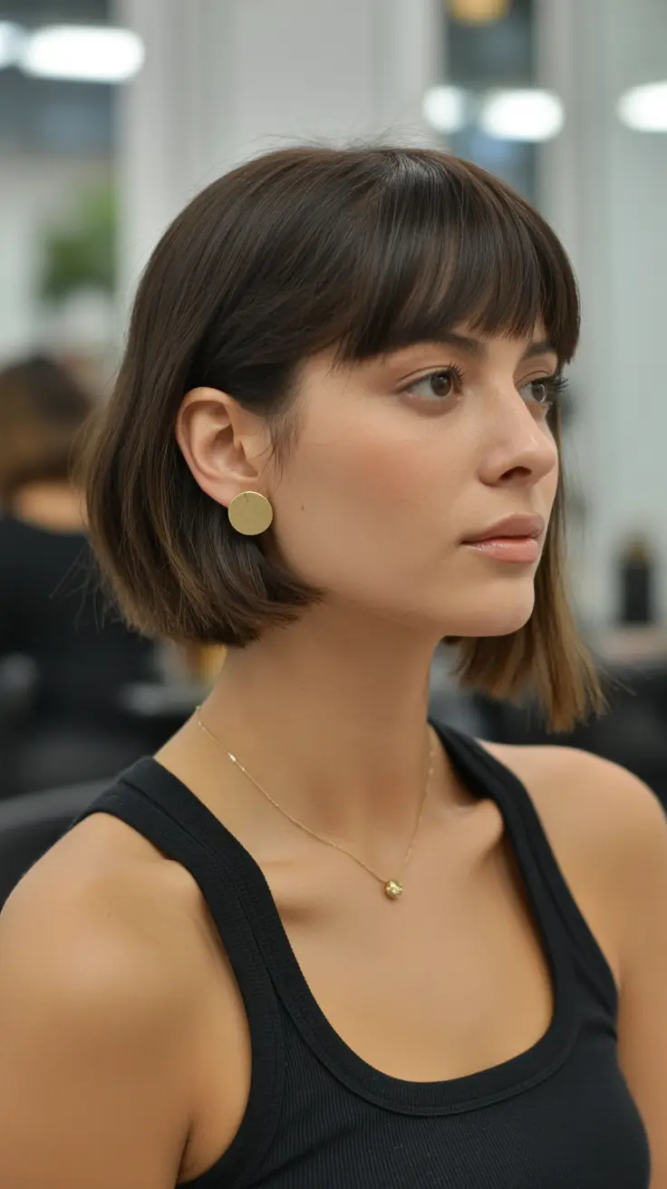 Blunt Bob with Full Fringe haircut ideas