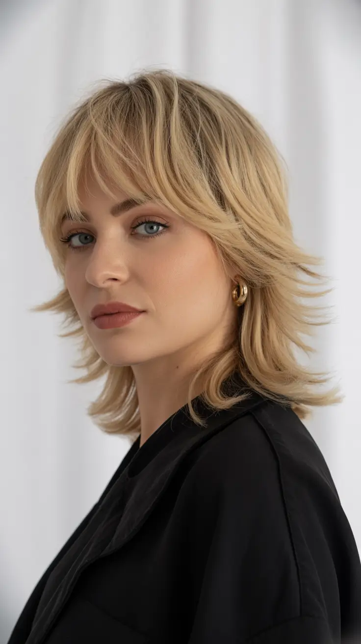 Soft Blonde Shaggy Layers haircut ideas